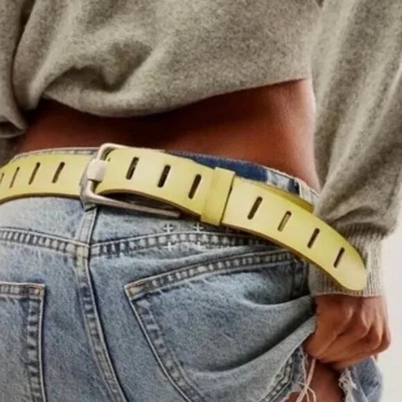 New- Free People We The Free Jona Belt In Metallic Bronze, Purple, Yellow - Picture 2 of 6